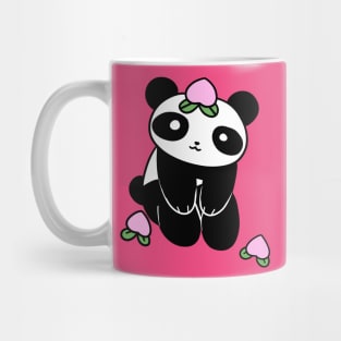 Peach Fruit Panda Mug